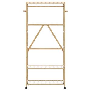 Appendiabiti in bambù di medie dimensioni con finitura verniciata, elegante e resistente - Product Image 3