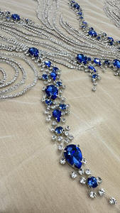 Tela de Encaje con Cuentas y Diseño de Plumas Elegante, Malla con Perlas para Vestidos de Fiesta, Vestidos de Graduación, Textil de Lujo a Precio de Fábrica - Product Image 4