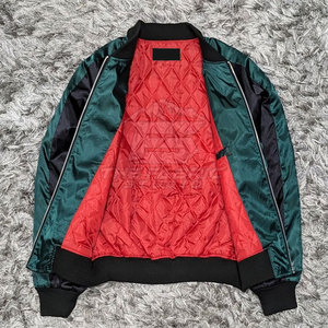 Chaqueta Sukajan para Hombre, Nueva Llegada, Colorida, con Bordado, Cuello Alto, Ecológica, Transpirable, Personalizable, Reversible - Product Image 4