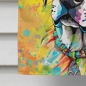 Dálmata Hippie Dawg poste de porche grande decorativo patio Banner Multicolor poliéster casa pared colgante ilustraciones Multicolor - Product Image 4