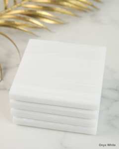 Sous-verres carrés de luxe faits à la main, effet marbre, aspect pierre grise, sous-verres pour boissons, décoration d'intérieur - Product Image 2