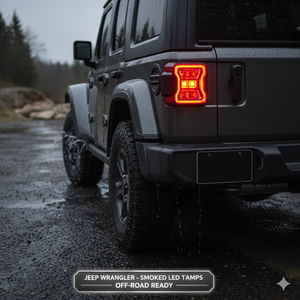 Conjunto de Luces Traseras LED para Jeep, Lámpara de Freno Trasera con Lente Ahumada, Repuesto de Luz Trasera LED Automotriz - Product Image 2