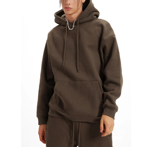 Custom Blank Oversized Hoodie | Relaxed Fit Cotton Fleece <b>Pullover</b> <b>Men</b> Hoodie Unisex Streetwear Embroidery Logo - Product Image 2