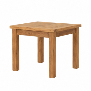 Bisoepo Slatted Outdoor <b>End</b> <b>Table</b> Rustic Solid Teak Durable Premium Quality Weather Resistant Patio Garden Hotel Resort - Product Image 2