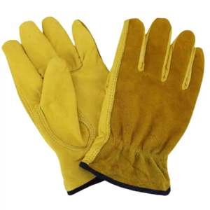 Gants de conduite en cuir pleine fleur et cuir lisse, réglables, résistants à la chaleur, pour usage industriel et protection, usage intensif - Product Image 2
