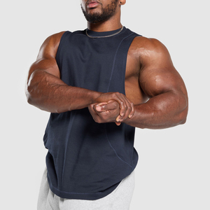 Débardeur de musculation pour hommes à col rond, personnalisable avec logo, vente en gros - Product Image 4
