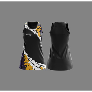 Uniforme Profesional de Netball |   Uniforme de Netball Sublimado con Logotipo, Nombre y Número del Equipo |   Poliéster Transpirable - Product Image 4