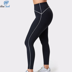 OEM Custom Women's High Rise Yoga <b>Leggings</b> Moisture Wicking Four Way Stretch Workout Athletic Wear Manufacturer - Product Image 2