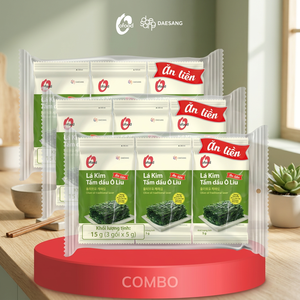 Alga Nori Tostada Seca con Aceite de Oliva Tradicional 5g Venta al por Mayor O'food |   Paquetes de 3/9/16 |   Comida Vietnamita Lista para Comer, Vida Útil de 12 Meses - Product Image 5