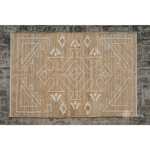 Alfombra de Yute Tejida a Mano RTS 2500 GSM |   Alfombra de Estilo Boho para Decoración del Hogar, MOQ Bajo, Venta al por Mayor - Product Image 1