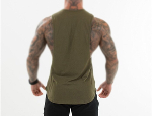 Débardeur de sport pour homme respirant, écologique, à séchage rapide, en polyester/coton, sans manches, pour la musculation - Product Image 2