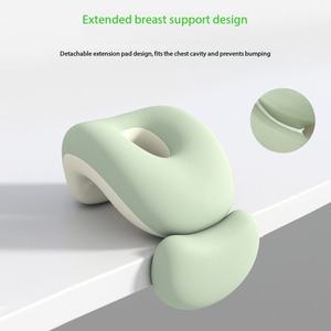 Coussin de sieste en mousse à mémoire de forme détachable, positionneur semi-circulaire, support inclinable lavable pour le bureau et l'école - Product Image 1