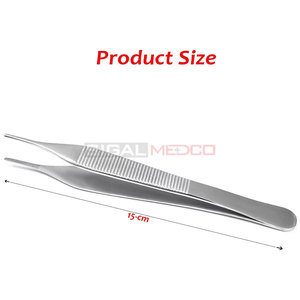 Adson Tweezers 15cm High Quality Stainless Steel Manual Fully Reusable Multi-Purpose Dental Orthodontic Medic Instruments CE - Product Image 3