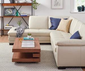 Mesa de Centro de Madera Sólida Moderna y Lujosa de Doble Capa con Diseño Minimalista para Sala de Estar - Product Image 4