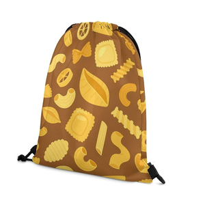 Bolsa Deportiva con Cordón, Estampado de Pasta, Mochila Tipo Saco, Poliéster Reciclable, 50-70L, Logotipo Personalizado para Gimnasio y Viajes - Product Image 4