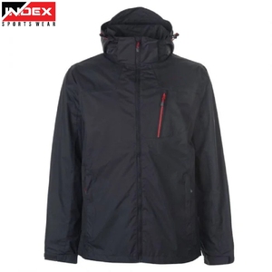 Veste de pluie à séchage rapide pour hommes, imperméable, coupe-vent, à capuche, pour la randonnée, le camping, les sports - Product Image 1