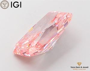 เพชรสีชมพูสดใส ระดับความสะอาด VS1 ผลิตด้วยวิธี CVD รูปทรงเรเดียนท์ 6.00 กะรัต พร้อมใบรับรอง IGI สำหรับแหวนหรือจี้ - Product Image 6