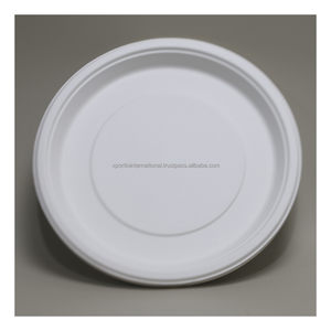 Assiettes Rondes en Bagasse Biodégradable 2026 – Sets de Vaisselle Écologiques pour Plats à Emporter – Emballage Rond en Bagasse - Product Image 1