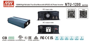มีนเวลล์ NTU-1200-212 อินเวอร์เตอร์แปลงไฟ DC-AC คลื่นไซน์บริสุทธิ์ 1200W ความน่าเชื่อถือสูง ฟังก์ชั่น UPS 12V เฟสเดียว 60Hz ประสิทธิภาพ 90% - Product Image 3