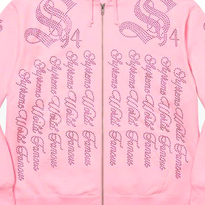 Sweat-shirts pour hommes de qualité supérieure, 100% coton, design en strass, nouvelle arrivée, fermeture éclair, coupe ample pour l'hiver, service OEM disponible - Product Image 6