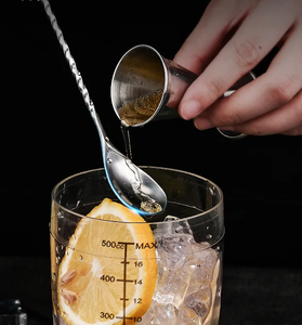 Cuchara Mezcladora de Cócteles de Acero Inoxidable de Primera Calidad, 20cm 30cm, Cuchara de Barra de Acero Inoxidable con Mango Largo, Cuchara para Té - Product Image 3