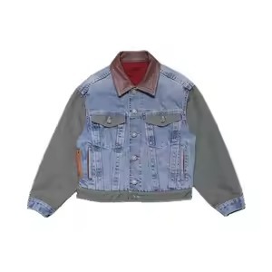 Boy Kids Winter Denim Jacket Breathable <b>Wool</b> Liner Stylish Relaxed Fit Comfortable Everyday Outerwear <b>100</b>% Polyester Filling - Product Image 6