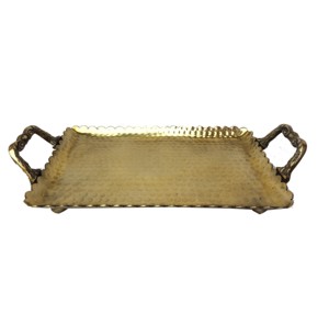 Strong Metal Serving Tray Durable Tray for Food Serving <b>Kitchen</b> Use and Hospitality Service Contemporary Metal Tray Stylish Tray - Product Image 2