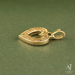 Collar con Colgante de Corazón Chapado en Oro de 18K, Estilo Hip Hop, con Zirconia, Joyería de Corazón Hueco, Regalo para Mujer - Product Image 2