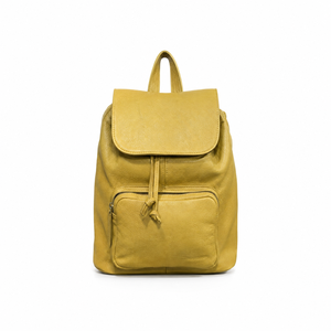 Mochila de Cuero Genuino con Cierre de Cordón, Impermeable, Gran Capacidad, Forro de Poliéster - Mochila Unisex para Viajes y Ropa - Product Image 3