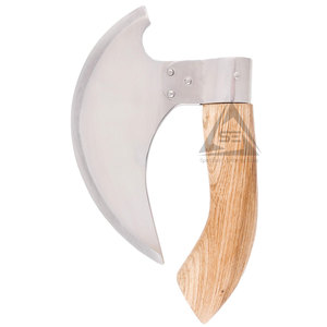 Nouvelle Hache à Pizza Multifonctionnelle en Acier Inoxydable avec Manche en Bois, Design Innovant - Vente Flash - Product Image 1