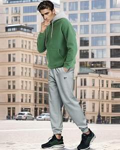 เสื้อฮู้ดผ้าฟลีซผสมโพลีเอสเตอร์และคอตตอน พิมพ์โลโก้ตามสั่ง เป็นมิตรกับสิ่งแวดล้อม ระบายอากาศได้ดี มีกระเป๋า หนานุ่ม อุ่นสบายสำหรับฤดูหนาว สไตล์ลำลอง - Product Image 6