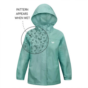 Fabrication de vêtements sur mesure OEM, streetwear thermochromique, veste coupe-vent réactive à la chaleur et à l'eau, imperméable, pour hommes - Product Image 5