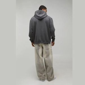 Sudadera con Capucha Extra Grande de Algodón Unisex para Invierno, Sudadera con Logotipo Personalizado y Bolsillo, Sudadera Urbana Ecológica para Hombre y Mujer - Product Image 2