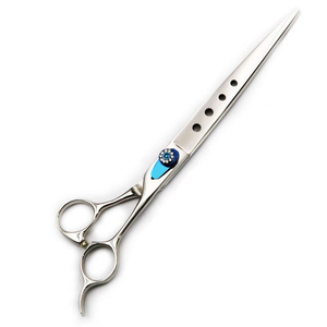 Ciseaux de coiffure élégants et professionnels pour la coupe et l'éclaircissement des cheveux, à lame droite et peigne intégré, pour salon et barbier - Product Image 6