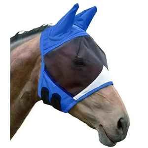 Hot Selling Professional Horse Riding Anti Mosquito <b>Insect</b> Fly Mask with Ears Face Protection <b>Mesh</b> Standard International - Product Image 6