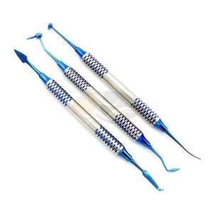Ensemble de 6 spatules pour composites dentaires, revêtement titane, instruments chirurgicaux et médicaux professionnels pour la restauration dentaire - Product Image 1