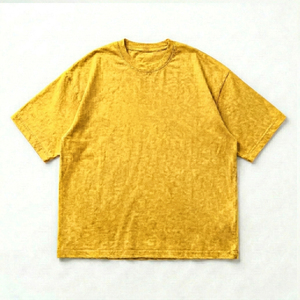 Camiseta Oversize de Algodón 100% Pesado con Lavado Ácido y Logotipo Personalizado en Relieve para Hombre, Estilo Urbano - Product Image 6