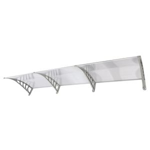 HT 300 X 100 Copertura Antipioggia Trasparente Grigia per Grondaie, Accessori per Porte e Finestre per Uso Domestico con Codice 51069445 - Product Image 2