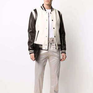 Chaqueta Varsity de Invierno para Hombre, Superventas, con Logotipo Personalizado, Color Sólido, Tela de Lona, Impermeable, de Secado Rápido y Alta Calidad - Product Image 2