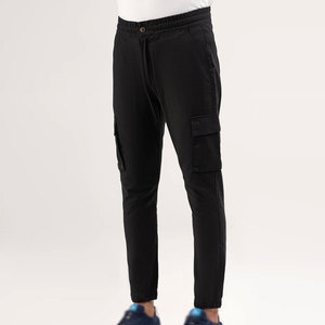Jogging cargo homme en mélange de coton de haute qualité, doux et confortable, avec fermeture à boutons pour un style streetwear décontracté - Product Image 1