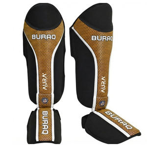 Protections de tibia en cuir et PU pour l'entraînement de Muay Thai, MMA et boxe - Product Image 1