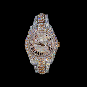 Reloj de Marca con Incrustaciones de Diamantes Moissanite, Estilo Hiphop, en Plata 925, Ideal para Regalo de Compromiso, Boda o Aniversario - Product Image 1