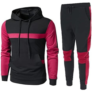 Survêtement de sport pour homme, respirant, à capuche, pour l'hiver, pour la salle de sport, la course à pied, léger, 100% coton - Product Image 1
