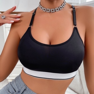 Backless Sports Bra Buttery Soft Workout Tops With Removable <b>Padded</b> Yoga Training Bras Strappy Going Out Top - Product Image 1