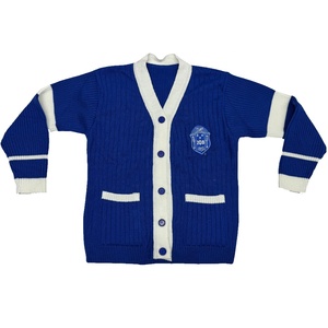 Cárdigan de Punto para Mujer Zeta Phi Beta, Color Sólido, Manga Larga, Cuello en V, Botones al Frente, Transpirable, Bordado Vintage, Ropa de Invierno - Product Image 1