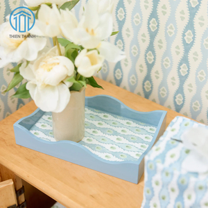 Nouveauté : Plateau décoratif en MDF laqué fait main de qualité supérieure, plateau de service personnalisé pour la décoration intérieure, fabricant exportateur en gros - Product Image 2