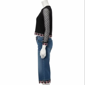 Tissu en PU brodé avec strass et perles tissées, lavable, pour la confection de dentelle décorative délicate, vente en gros - Product Image 4