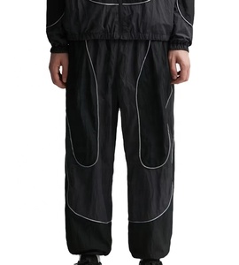 2025 nouveau Style femmes 2 pièces Patchwork léger Nylon fermeture éclair à capuche pantalon ensemble coupe-vent survêtement avec grande taille Option - Product Image 5