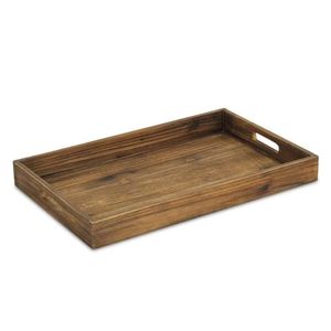 Bandeja de servir de madera premium, hecha a mano, duradera, para cocina, comedor, desayuno, elegante, decoración del hogar, multifuncional - Product Image 4