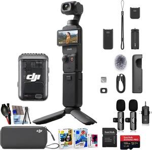 Pocket 3 Creator Combo, caméra Vlog 4K/120fps avec capteur CMOS 1'', stabilisation sur 3 axes, suivi du visage/des objets, micro inclus - Product Image 1